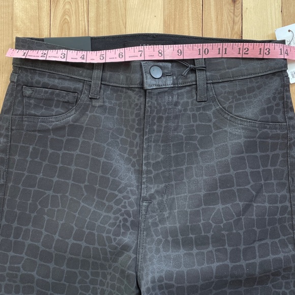 NWOT J Brand Leenah High-Rise Ankle Skinny Stretch Caiman Print Pants - Sz 29 - Picture 12 of 14